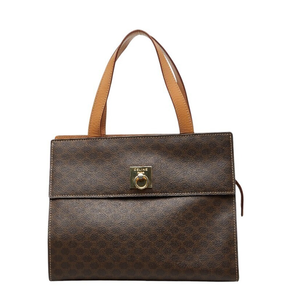 Celine Macadam handbag brown leather